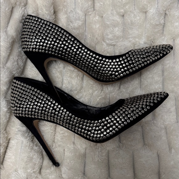 ALDO Black and Silver Studded Heels - Picture 4 of 4